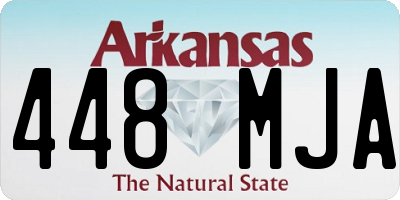 AR license plate 448MJA