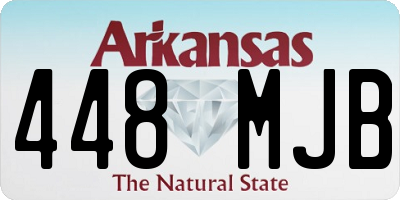 AR license plate 448MJB
