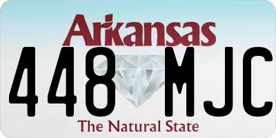 AR license plate 448MJC