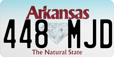 AR license plate 448MJD