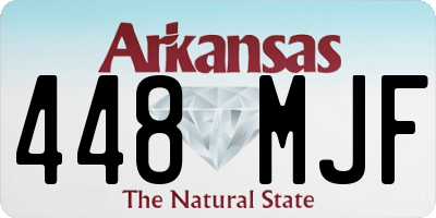 AR license plate 448MJF