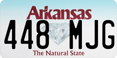 AR license plate 448MJG