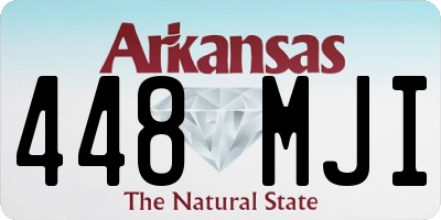 AR license plate 448MJI