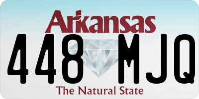 AR license plate 448MJQ