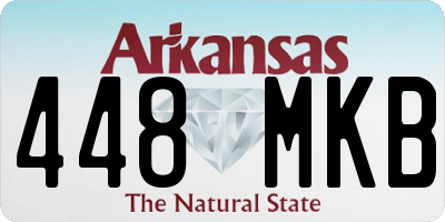 AR license plate 448MKB