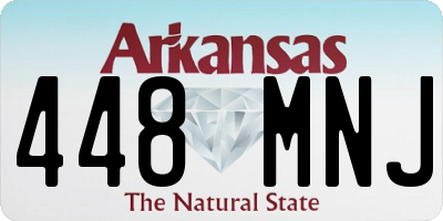 AR license plate 448MNJ