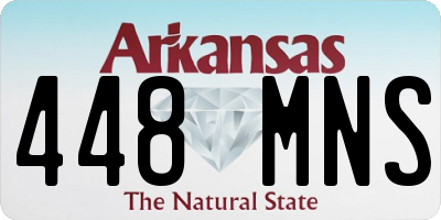 AR license plate 448MNS