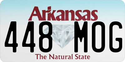 AR license plate 448MOG