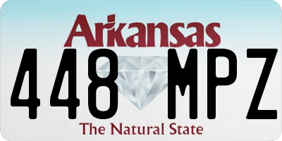AR license plate 448MPZ