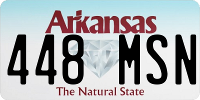 AR license plate 448MSN