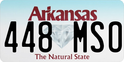 AR license plate 448MSO