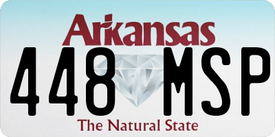 AR license plate 448MSP