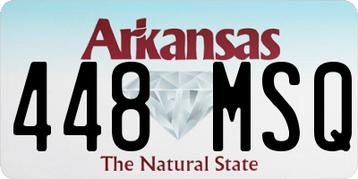 AR license plate 448MSQ