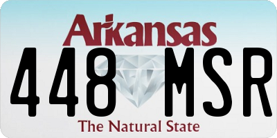 AR license plate 448MSR