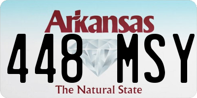 AR license plate 448MSY