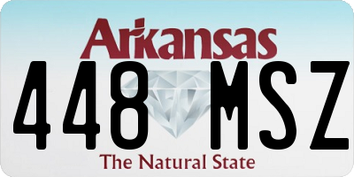 AR license plate 448MSZ