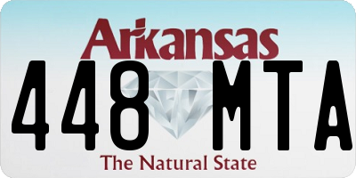 AR license plate 448MTA