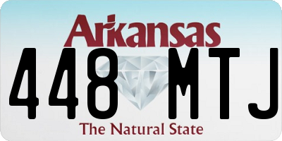 AR license plate 448MTJ