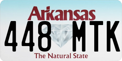 AR license plate 448MTK