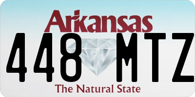 AR license plate 448MTZ