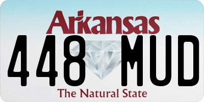 AR license plate 448MUD