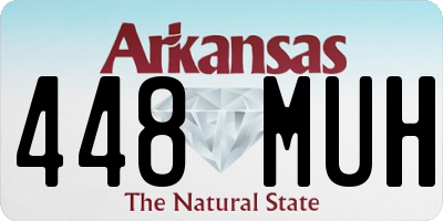 AR license plate 448MUH