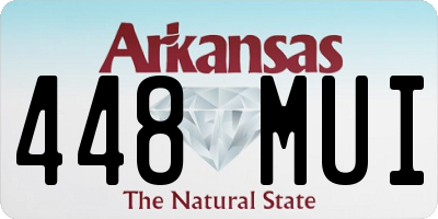 AR license plate 448MUI