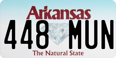 AR license plate 448MUN