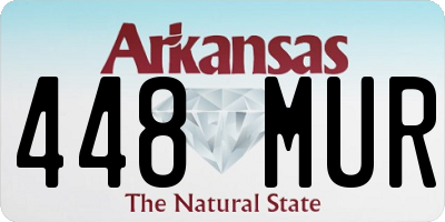 AR license plate 448MUR