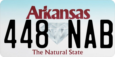AR license plate 448NAB