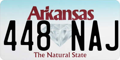 AR license plate 448NAJ
