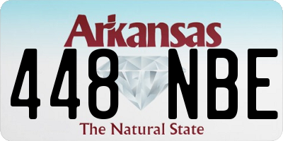 AR license plate 448NBE