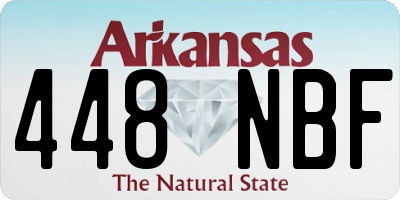 AR license plate 448NBF