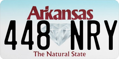 AR license plate 448NRY
