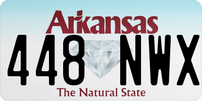 AR license plate 448NWX