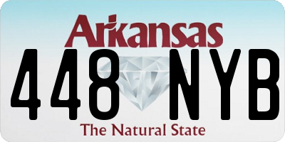 AR license plate 448NYB