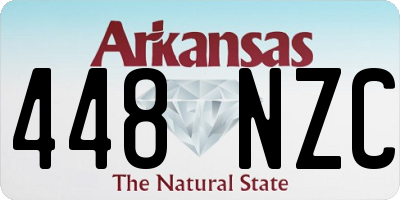 AR license plate 448NZC
