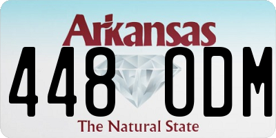 AR license plate 448ODM