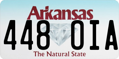 AR license plate 448OIA