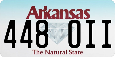 AR license plate 448OII