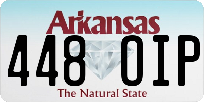 AR license plate 448OIP