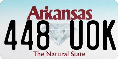AR license plate 448UOK