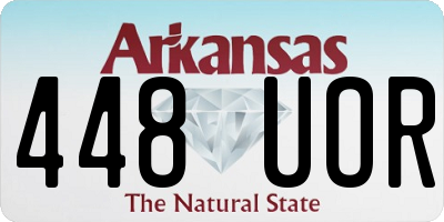 AR license plate 448UOR