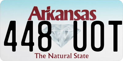 AR license plate 448UOT