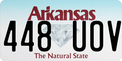 AR license plate 448UOV