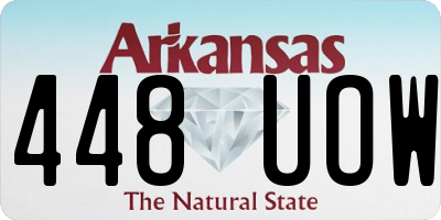 AR license plate 448UOW