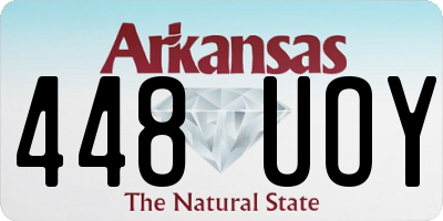 AR license plate 448UOY