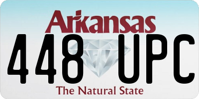 AR license plate 448UPC