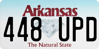AR license plate 448UPD