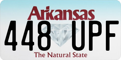 AR license plate 448UPF